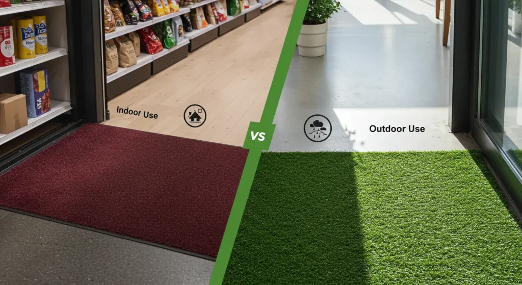 Choosing the Right Mats for Your Retail Space: Carpet Mats vs Turf Mats