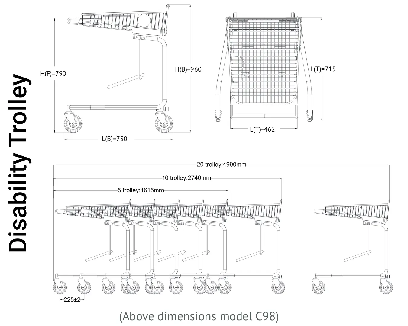 Disability Trolley Specifications
